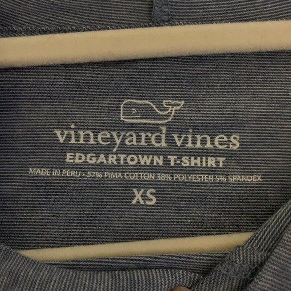 VINEYARD VINES Heather Blue Hooded Long‎ Sleeve T-Shirt - Picture 7 of 7